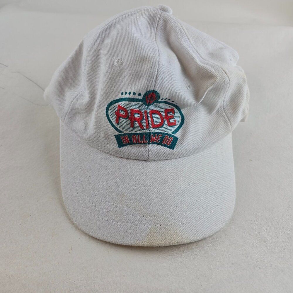 Pride in All We Do Hat Men Adjustable Strapback White Headshots KC Caps Baseball